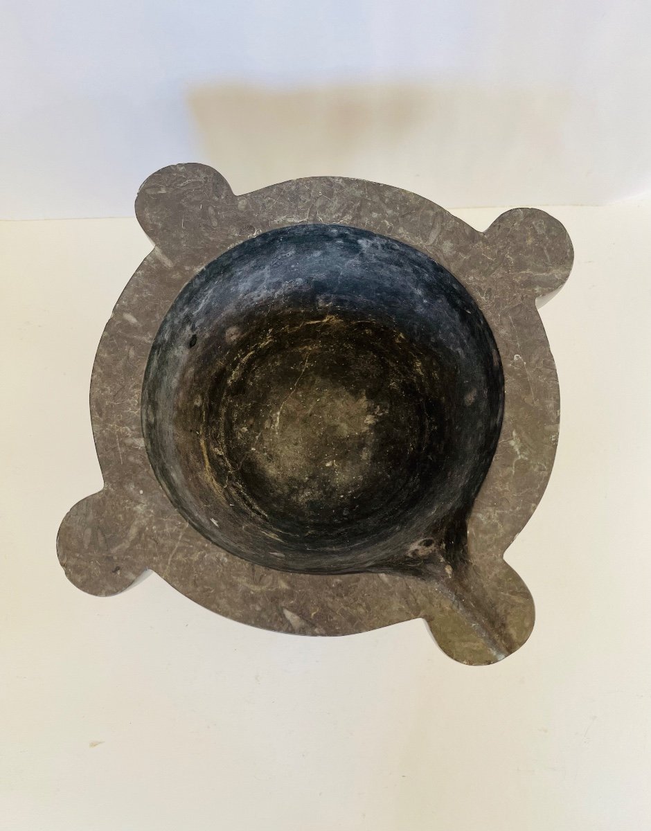 Marble Mortar 18th Century-photo-3